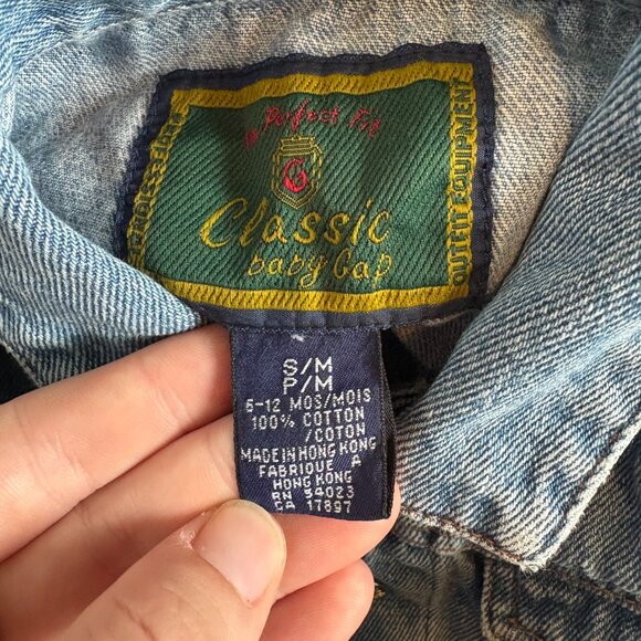 Vintage 90’s Gap Denim Jacket Baby 3-6 months Jean Jacket - Picture 8 of 8